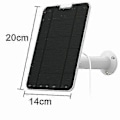 Miniatyrbild 2 av 4: 4W Solpaneler för Eufy Eufycam Cam E/2c/e/2 Pro Väggfäste 4m Strömkabel