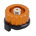 Miniatyrbild 1 av 5: Utomhus Camping Vandring Spis Brännare Adapter Delad Typ Ugn Omvandlare Anslutning Auto-off Gaspatron Tank Cylinder Adapter