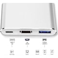 Pikkukuva 3 / 4: USB-C - HDMI -sovitin (tukee 4K/30Hz) Type-C 3 in 1 -muunninkaapeli