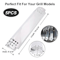 Miniatyrbillede 3 af 5: Grillvarmeplade, Brandbarriere Emalleret Varmeplade Rustfrit Stål Grillvarmetelt, Flamme Mash til N