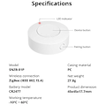 Miniatyrbillede 4 af 5: SNZB-01P Zigbee Trådløs Kontakt Smart Scene 2-vejs Kontrol Hvidevarer Via til Smart Home Works