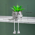 Miniatyrbillede 2 af 4: Kunstige planter til soveværelsesæstetik - sukkulenter kunstige planter - kunstige potteplanter til ophæng