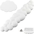 Miniatyrbilde 1 av 5: Keyboard Cloud Håndleddsstøtte, 2 stk Søt Tastaturpute + Cloud Brikke med Sklisikker