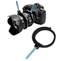 Miniatyrbilde 2 av 5: For SLR DSLR kamera tilbehør Justerbar gummi follow focus girringbelte med aluminiumslegeringsgrep for DSLR videokamera Banmo