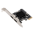 Miniatyrbillede 2 af 5: PCIE til Power ESATA Udvidelseskort 2 Port 6.0Gbps Understøtter Hot Swap Plug and Play PCI Express SATA Kort til Desktop YEMMA