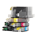 Miniatyrbillede 5 af 5: 4 stk. blækpatroner BK C M Y Glat output Klar print Printpatron med blæk til MFC J5830DW printer YEMAA