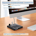 Pikkukuva 4 / 5: Kannettava ulkoinen DVD-asema, nopea lukeminen ja kirjoittaminen, Type-C USB 3.0 DVD RW VCD CD-poltin, soitin, tietokoneen lisävarusteet