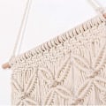 Pikkukuva 2 / 5: Makramee Seinävaate Kudottu Gobeliini 40,6 x 70,1 cm, Beige