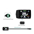 Miniatyrbillede 2 af 5: Elektrisk Cykel KT-TF01U LCD Display Meter 24V 36V 48V Vandtæt Tilslutningsstik Ebike Intelligent Display med USB