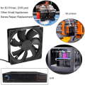 Pikkukuva 3 / 5: Reitittimen jäähdytystuuletin, DIY PC-jäähdytin TV-boksi Langaton jäähdytys Hiljainen hiljainen DC 5V USB 120 mm tuuletin (vakio