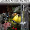 Miniatyrbillede 2 af 5: Perimeter Rejsealarm med Rejsesnor, Camping Rejsesnor Alarmenhed til Camping Ejendomssikkerhed