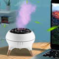 Miniatyrbilde 4 av 5: Simulert Flamme Aromaterapi Maskin Hjem Skrivebord Fargerikt Lys Luftfukter Aromaterapi Maskin
