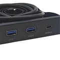 Miniatyrbillede 4 af 5: 3,5 tommer Desktop Floppy Bay Frontpanel med 2 X USB 3.0 Type-A
