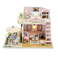 Pikkukuva 1 / 5: Hands Craft DIY Miniatyyri Nukkekotipaketti Soho Time 3D-malli Puukalusteet Pieni Talo Rakennus DIY Nukkekoti Miniatyyrit Paketti Puinen Nukkekodin Lisävaruste