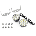 Miniatyrbilde 1 av 5: 2 stk Hvite 9 SMD LED Dagslys Kjøringslys DRL Tåkelys Hodelyspærer