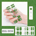 Miniatyrbillede 2 af 5: Semi-hærdede Gel Neglelak Strips Klæbende Gel Neglekunst Klistermærker Holdbare Glitter Gel Negle Wraps Klistermærke Med Neglefil
