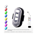 Miniatyrbillede 3 af 5: 6 stk Motorcykel LED Advarselslys Universal Mini Signal Lys Drone Med Controller Blinklys 8