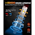 Miniatyrbillede 4 af 4: 2 stk Canbus LED Pære H1 LED Forlygte Mini Størrelse Design Trådløs Fanløs Til Bil LED Lampe CSP Chip 16000LM Hvid Høj Effekt