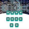 Miniatyrbild 5 av 5: 50 st Joystick-potentiometrar Sensor Kit 10Kohm kompatibel med XBOXONE-kontroll 3D Tummepinne Axlar Resistorer
