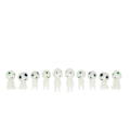 Miniatyrbillede 1 af 5: 10 stk. Fe Have Gnome Udendørs Miniature Selvlysende Have Spøgelsesindretning til Udendørs Selvlysende Terrassefigur