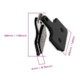 Miniatyrbilde 4 av 5: Skivebremseklosser for Shimano 105 R7020 GRX BR-RX810 GRX BR-RX400 2 stk