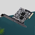 Pikkukuva 5 / 5: 2-portinen USB 3.2 -erityisnosto kortti PCIe-muunnin PCI-e X4 USB3.2 -sovitinkortti