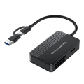 Miniatyrbilde 1 av 5: Kortsleser 4-i-1, TF SD MS Kortleser Multikort Adapter Ekstern for Datamaskin Kamera USB C & USB 3.0