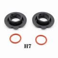 2 stk. H7 Bil LED-frontlyspære Adapter Holder Base Sokler Frontlyslampe Fester