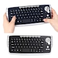 Miniatyrbild 2 av 5: Trådlöst tangentbord Ergonomiskt Multifunktionellt Bakgrundsbelysning 78 Tangenter 2.4G Mini Tangentbord med Spårbollsmus Rullhjul för Bärbar dator
