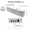 Miniatyrbilde 4 av 5: AC220V til DC 12V Belysningstransformator LED Skaplys Stripelys Strømforsyning Port Driver 60W EU
