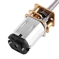 Pikkukuva 3 / 5: DC 6V vaihdemoottori pitkällä M3*55MM ruuvikierteellä varustetulla ulostuloakselilla (500RPM)