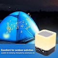 Miniatyrbillede 4 af 5: Natlampe med Bluetooth-højtaler, 5 i 1 Touch-lampe med farveskift, RGB dæmpbar digital alarm