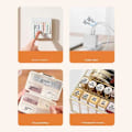 Miniatyrbild 5 av 5: Etikettmaskin D110 Bärbar Bluetooth-etikettutskrift för förvaring, streckkoder, post, kontor, hem