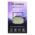 Miniatyrbilde 4 av 5: Strobelys med lydaktivering og justerbar hastighet, 36 supersterke hvite LED Banmo