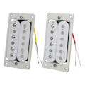 Pikkukuva 1 / 5: 2 kpl Sähkökitaran Mikrofonit Esijohdotetulla Humbucker-Mikrofonisarjalla Kaksoiskäämi Mikrofoni 6-kielisille Kitaroille Instrumentin Tarvikkeet