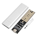 Pikkukuva 4 / 5: M.2 NVMe SSD -kotelo 10 Gbps 2 TB USB 3.1 Type C UASP-protokolla Type C SSD -kotelo 2230 2242 2260 2280 SSD:lle Hopea Type A - C ja Type C - C kaapeli