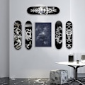 Miniatyrbillede 3 af 5: Skateboard Flydende Dæk Display Skateboard Flydende Vægmontering Longboard Væghæng, 2 Pak