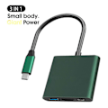 Pikkukuva 2 / 5: Muunninkaapeli Korkea Resoluutio Nopea Tiedonsiirto Plug Play 4K Type-C HDMI-yhteensopiva Videoadapterijohto Monitorille