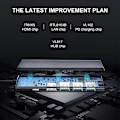 Miniatyrbild 4 av 5: Liuhe 1 Expansionsdocka Typ-C till RJ45 gigabit USB3.0 *3 med PD65W snabbladdning multifunktionell hubb