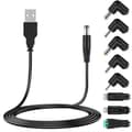Miniatyrbillede 1 af 5: Universal 5V USB-ledning, USB til DC-kabel med 8 typer stik til Android-telefoner, , Bank, Legetøj