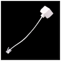 Miniatyrbillede 3 af 5: 2 stk. 6P4C RJ11 dobbelt hun til han telefonkabel splitter adapter