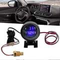 2-i-1 Bilvattentemperaturmätare HD LCD-display Voltmeter Temperaturmätare för fordon