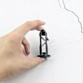 Miniatyrbillede 5 af 5: 3 Par Hingebolte Hinge Pins Til Affaldsdåse Låg Beholder Til At Passe 240/120/100/60l Udendørs Affaldsbeholdere, 65mm X 18mm, Sort Plastik