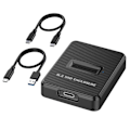 Miniatyrbilde 1 av 5: 10 Gbps Enkel M.2 SSD Kabinett Harddisk Ekstern Boks SATA NGFF NVME M.2 Dokkingstasjon SSD H