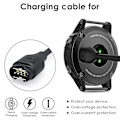 Miniatyrbilde 4 av 5: 2 stk. Smartklokke hurtiglading datakabel for Garmin Fenix 6 6S 6X Vivoactive 3