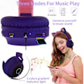 Miniatyrbilde 2 av 4: Kattørehodetelefoner, Kattørehodetelefoner, Lysende Hodetelefoner, Foldbare Trådløse BT5.0 Hodetelefoner, Håndfri Samtale System, Med Mikrofon, AUX IN TF Kort MP3