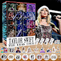 Miniatyrbillede 3 af 4: 2023 Taylor Swift Julekalender til fans, 24 dages julekalender nedtælling vedhæng blind boks, dejlig julegaveidé til fans