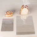 Miniatyrbild 2 av 5: 100 st Bakingpåsar Lättviktiga Självhäftande Bärbara Transparenta Bröd Toast Bageri Förpackningspåsar För Hemmet