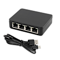 Miniatyrbillede 4 af 5: Ethernet Splitter Adapter til PC Laptop Netværk RJ45 Kabel LAN Netværk Internet 1 til 4 Veje 1000Mbp