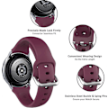 Miniatyrbilde 3 av 5: 4-pakning Slim Soft Silikonrem Kompatibel med Samsung Galaxy Watch Active 2 40mm 44mm & Galaxy Watch Active, 20mm Sport Vanntette Armbånd.